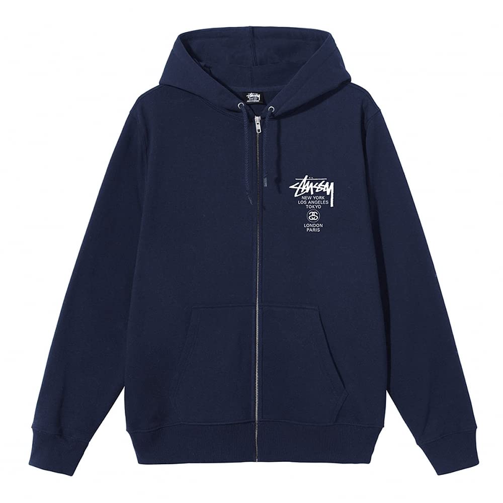 Amazon.co.jp: [ステューシー] ジップアップ スウエットパーカー